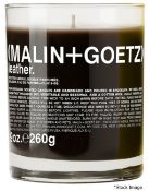 1 x MALIN+GOETZ Luxury Leather Scented Candle, 260G - Unused Boxed Stock - Original Price £54.00