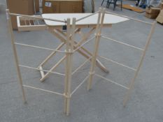 1 x Wooden Beech Ironing Board With Wooden Clothes Airer - RRP £210.00 - Ref: GTC121+GTC122/GTCP2 -