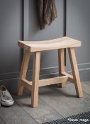 1 x Cloakhouse Stool In Raw Oak - RRP £140.00 - Ref: GTC158/GTCP10 - CL1017 - Location: