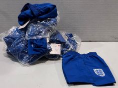 24 x UMBRO Junior Size England Football Shorts - New/Unused - NO VAT ON THE HAMMER - Ref: MMG152/