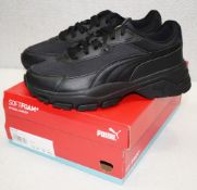 Pair of PUMA Cassia Via Ladies Trainers in Black - Size UK 7.5 / EUR 41 - Unused in Original Box -