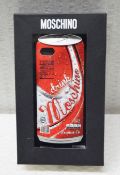1 x MOSCHINO 'Drink' Designer Phone Case Iphone 5/5S - Unused Boxed Stock