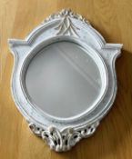 1 x Ornate Baroque-Style Wall Mirror with a Distressed Aesthetic - CL985 - NO VAT ON THE HAMMER -