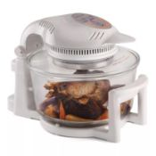 1 x ANDREW JAMES White Hinged Digital Halogen Oven - Ref: NML108/AJ000215 - CL901 - Location: