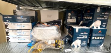1 x Large Job Lot to Includes 9 x Boxes of Nitrile Large Gloves, 10 x Boxes of Portwest FFP3
