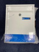 3 x Asec Modern Lockable Post Boxes - New and Unused