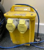 1 x Twin Outlet 110v 3.3 KVA Site Transformer