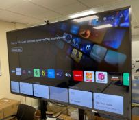 1 x LG UP75 75 Inch 4K UHD Smart Television with Media Stand, Remote, Webcam and Mini Desktop