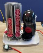 1 x Delonghi Nescafe Dolce Gusto Coffee Maker with Tray, Pods and Pod Holder - Type