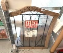 1 x Burbage Iron Craft Classic Single Gate with Wall Mount - Type: CSZP2 - Colour: Black - Ref: DF19