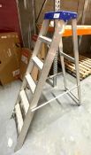 1 x Set of 6 Tread Step Ladders by Crow - Lightweight Aluminium Ladders