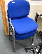 3 x Stackable Office Chairs