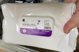 3 x Boxes of Allied Hygiene Sani Safe Cleaning Wipes - New Boxed Stock