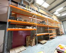 5 x Bays of Heavy Duty Pallet Racking / Shelving - Includes 6 x Uprights, 38 x Crossbeams and Wooden