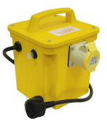 1 x Faithfull Single Outlet 1.5 KVA Site Transformer - Type Tran15 - New Boxed Stock - RRP £152