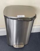 1 x Large Pedal Bin Featuring a Stainless Steel Finish