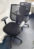 2 x Ergonomical Office Swivel Chairs