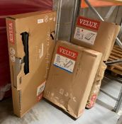 3 x Velux Pivot Roof Windows in Original Boxes