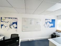 1 x Collection of 4 x Office Whiteboards and Notice Boards - Includes 1 x Whiteboard (180x120cm)