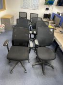 8 x Ergonomical Office Swivel Chairs