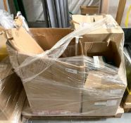 1 x Assorted Pallet of Unused Stock to Include Boxes of Surgical Masks, Aidapt Norwood Rails and Mor