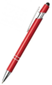 350 x Satin Stylus Ballpens with Black Ink - Colour: Red - New Boxed Stock - Ref: 101032.05.25