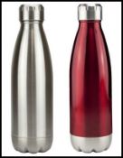 1,080 x Miami Stainless Steel Vacuum Travel Flasks - Incudes 540 x Red Flasks and 540 Silver Flasks