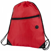 200 x Rio Sports Drawstring Bags with Front Zip Pocket and Slot for Wired Chargers or Headphones