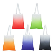 250 x Ombre Shopper Bag Featuring a Gradient Design - Colour: Black - New Boxed Stock - Ref: 4063301