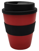 36 x Milano Mini 350ml Travel Coffee Mugs With Lids - Colour: Red - New Boxed Stock - Ref: 701480.3
