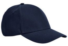 10 x 5 Panel Baseball Caps - EarthAware Organic Cotton in Navy - New Stock - Ref: 4311.44