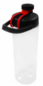 36 x Boston Tritan 750ml Clear Water Bottles - Lid Colour: Black / Red - New Boxed Stock - Ref: 2019
