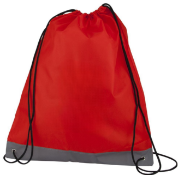 400 x Drawstring Bags Featuring a Reflective Safety Stripe - Colour: Red - New Boxed Stock