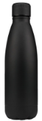 36 x Miami 500ml Stainless Steel Vacuum Flasks with Gold Trim - Colour: Matte Black - New Boxed