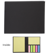 200 x Desk Buddy Hardback Stick Note Folers with a Selection of Sticky Not Sizes and Colours - Folde