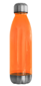 36 x Havana Tritan 700ml Drinking Bottles - Colour: Stainless Steel / Clear Orange - New Boxed Stock