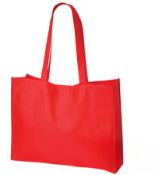 200 x Big Shopper Washable Bags with Velcro Fasteners - Colour: Red - New Boxed Stock - Ref: 403020.