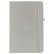 100 x Abbey A5 Soft Feel PU Cover Notebooks Featuring FSC Certified Paper, Coloured Elastic Closure,