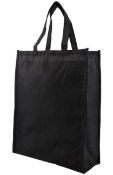 100 x Manhattan Large Linen Tote Shopper Bags - Canvas Style - Colour: Black - New Boxed Stock
