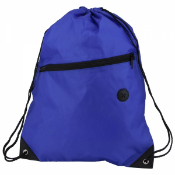 200 x Rio Sports Drawstring Bags with Front Zip Pocket and Slot for Wired Chargers or Headphones