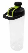 36 x Boston Tritan 750ml Clear Water Bottles - Lid Colour: Black / Lime Green - New Boxed Stock