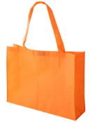 200 x Big Shopper Washable Bags with Velcro Fasteners - Colour: Orange - New Boxed Stock - Ref: 4030