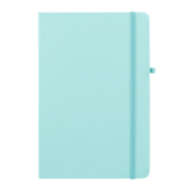 100 x Abbey A5 Soft Feel PU Cover Notebooks Featuring FSC Certified Paper, Coloured Elastic Closure