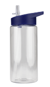 100 x Orlando 520ml Drinks Bottles with Screw Tops Lids Featuring Flip Out Straw Spout
