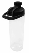 36 x Boston Tritan 750ml Clear Water Bottles - Lid Colour: Black / White - New Boxed Stock