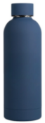 36 x Chicago Stainless Steel 500ml Soft Touch Drinking Bottles - Colour: Navy - New Boxed Stock