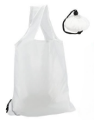 200 x Scrunchy Shopper Bags in White - New Boxed Stock - Ref: 403007.06
