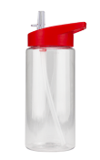 100 x Orlando 520ml Drinks Bottles with Screw Tops Lids Featuring Flip Out Straw Spout