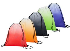250 x Ombre Drawstring Sports Bags - Colour: Black - New Boxed Stock - Ref: 40633009.03.06