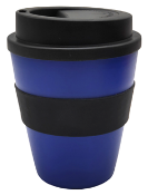 36 x Milano Mini 350ml Travel Coffee Mugs With Lids - Colour: Blue - New Boxed Stock - Ref: 701480.1
